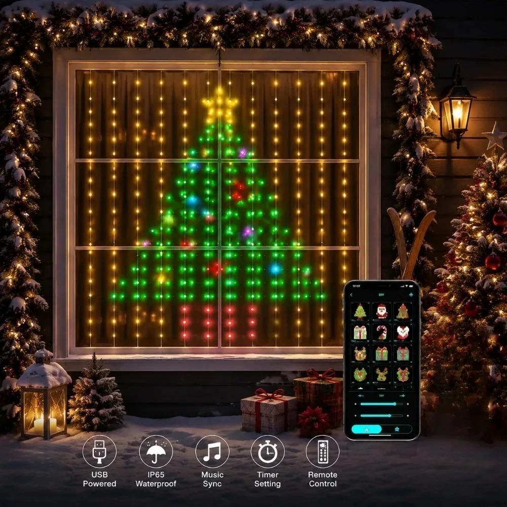 Home Decor App Free - LED Pixel Curtain Lights Bluetooth APP