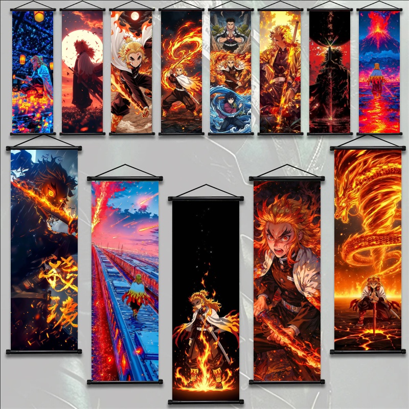 Home Decor Retailers - Demon Slayer Kyojuro Rengoku HD Print