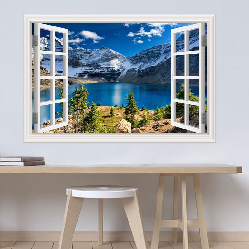 Home Decor Vinyl Flooring - Modern 3D Large Landscape Wall Sticker,