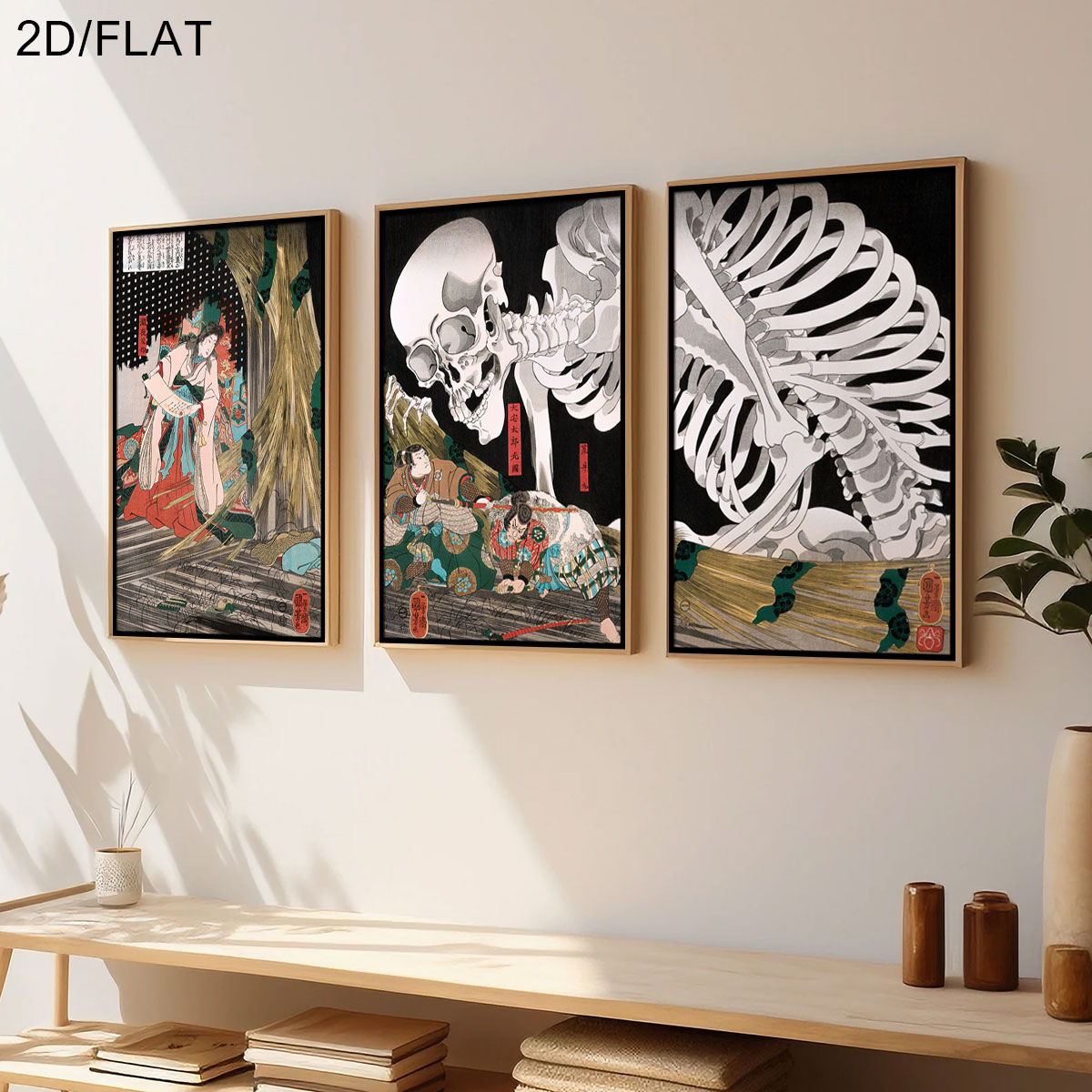 3pcs Retro Japanese Takiyasha  - Home Decor Youtube recension och pris