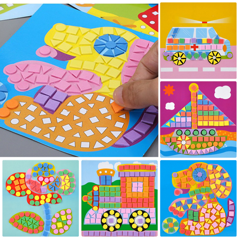 6/12pcs Mosaics Paintings DIY  - Home Decor Scrap recension och pris