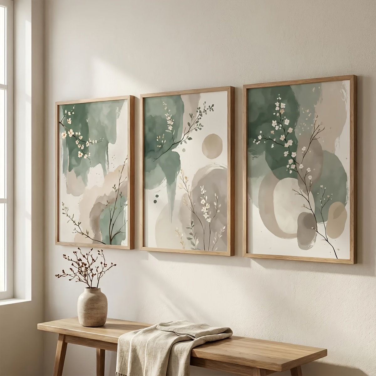 3pcs Japanese-Style Plant Canv - Home Decor Youtube recension och pris
