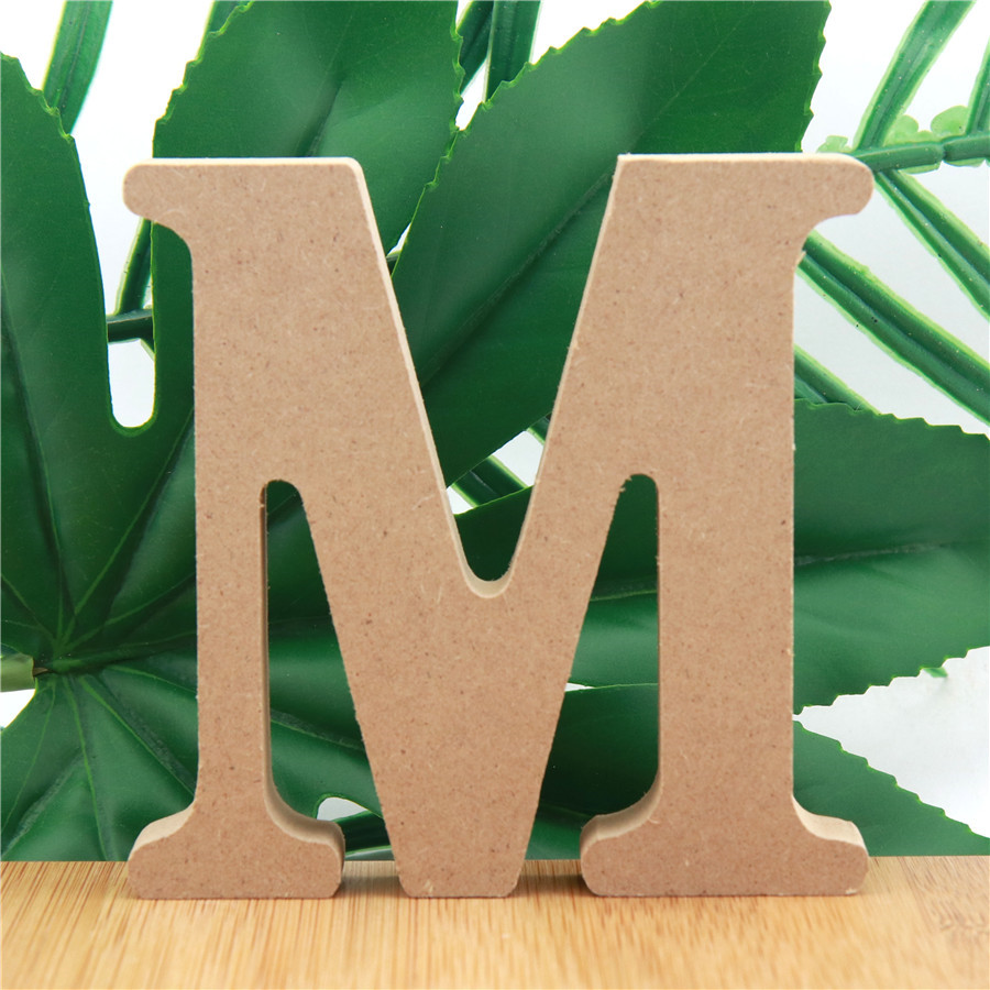1pc 10cm Wood Color Wooden Let - Wooden Letter Sign recension och pris