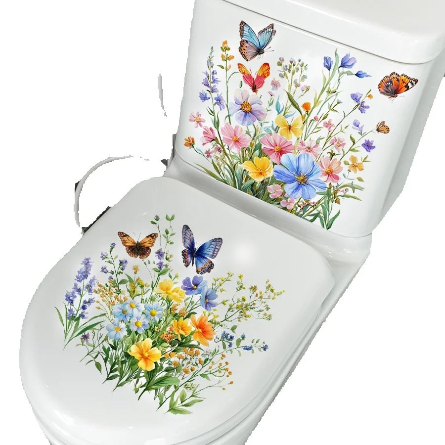2PCS Fresh Flower & Butterfly  - Home Decor Vinyl Flooring recension och pris