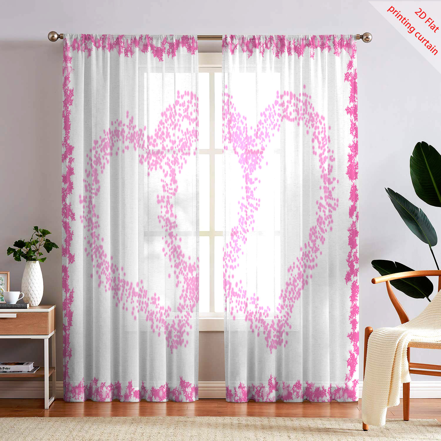 Heart Shaped Printed Transpare - Home Decor Youtube recension och pris