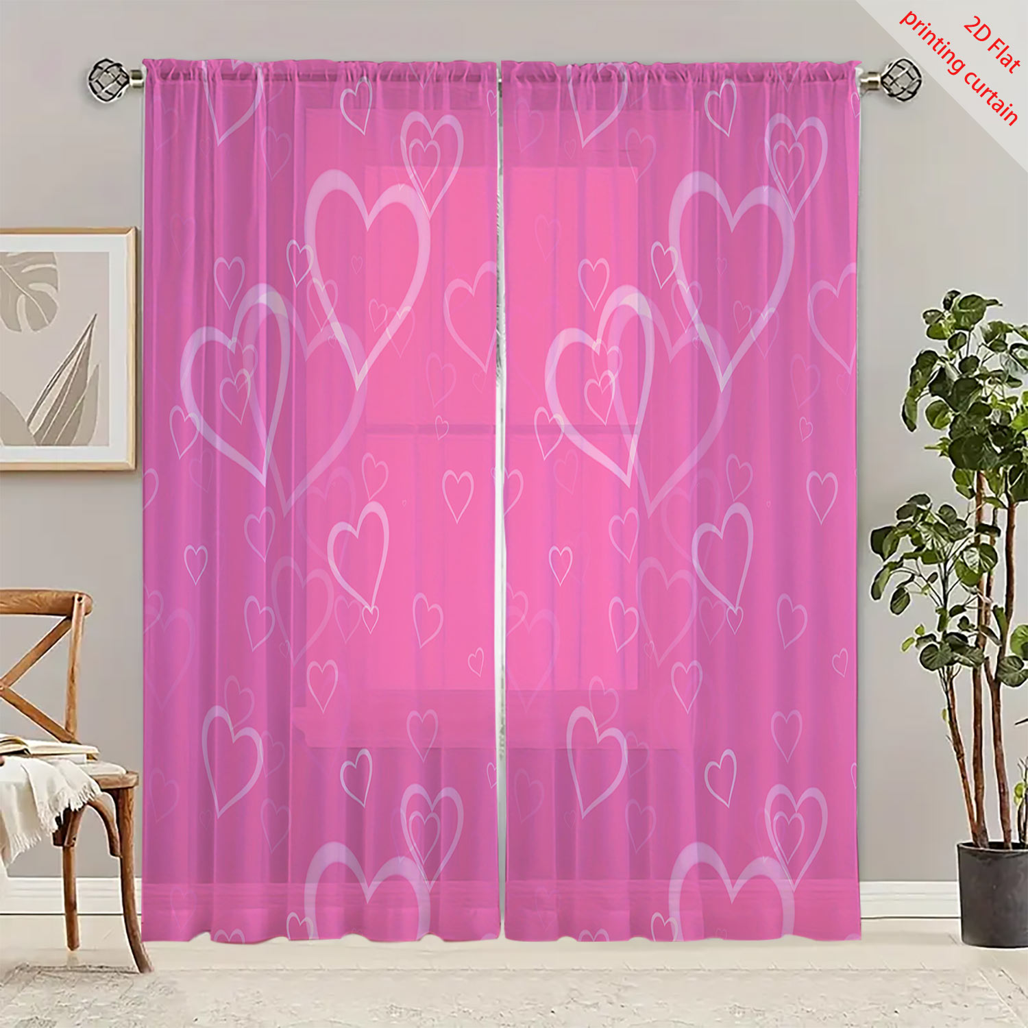Heart Shaped Printed Transpare - Home Decor Youtube recension och pris