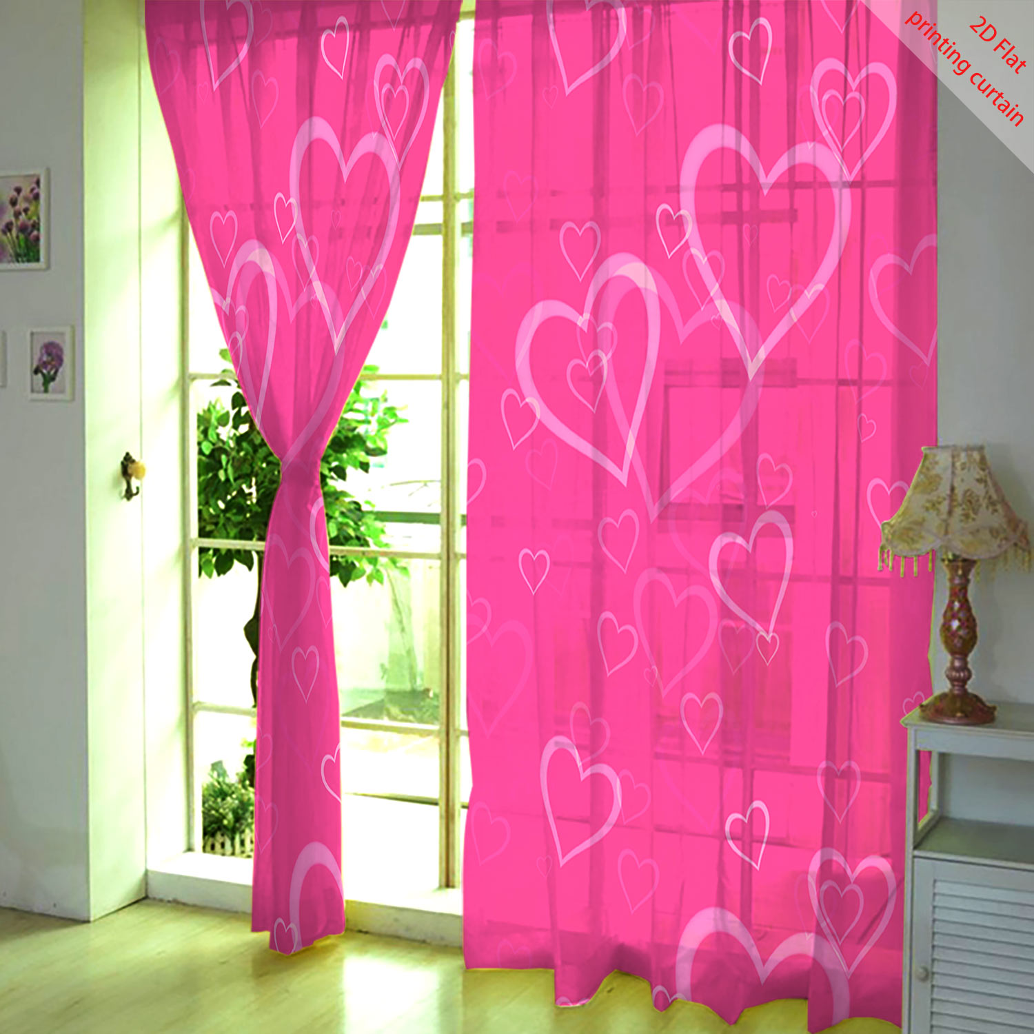 Heart Shaped Printed Transpare - Home Decor Youtube recension och pris