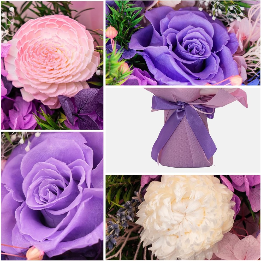 Romantic Preserved Rose Bouque - Home Decor Tulip recension och pris