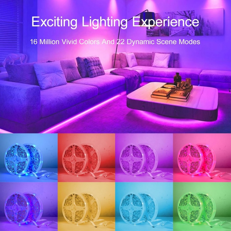 1-20m RGB LED Strip Lights 5V  - Home Decor App Free recension och pris