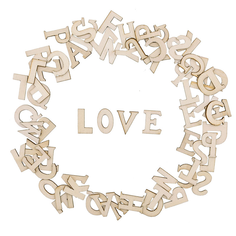 100pcs Letters Wooden Alphabet - Wooden Letter Sign recension och pris