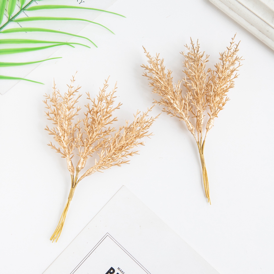 6Pcs Artificial Plants Autumn  - Home Decor Scrap recension och pris