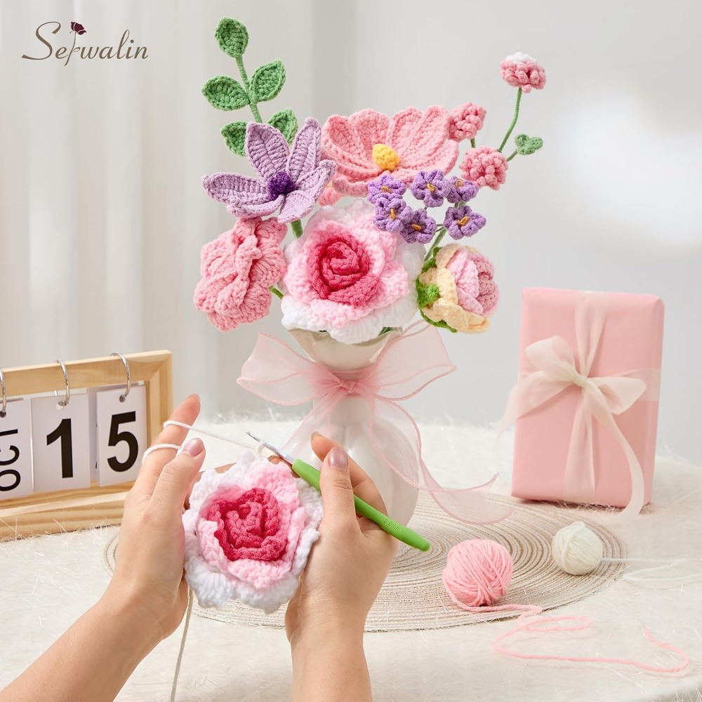 Crochet Flower Bouquet, Handma - Home Decor Tulip recension och pris