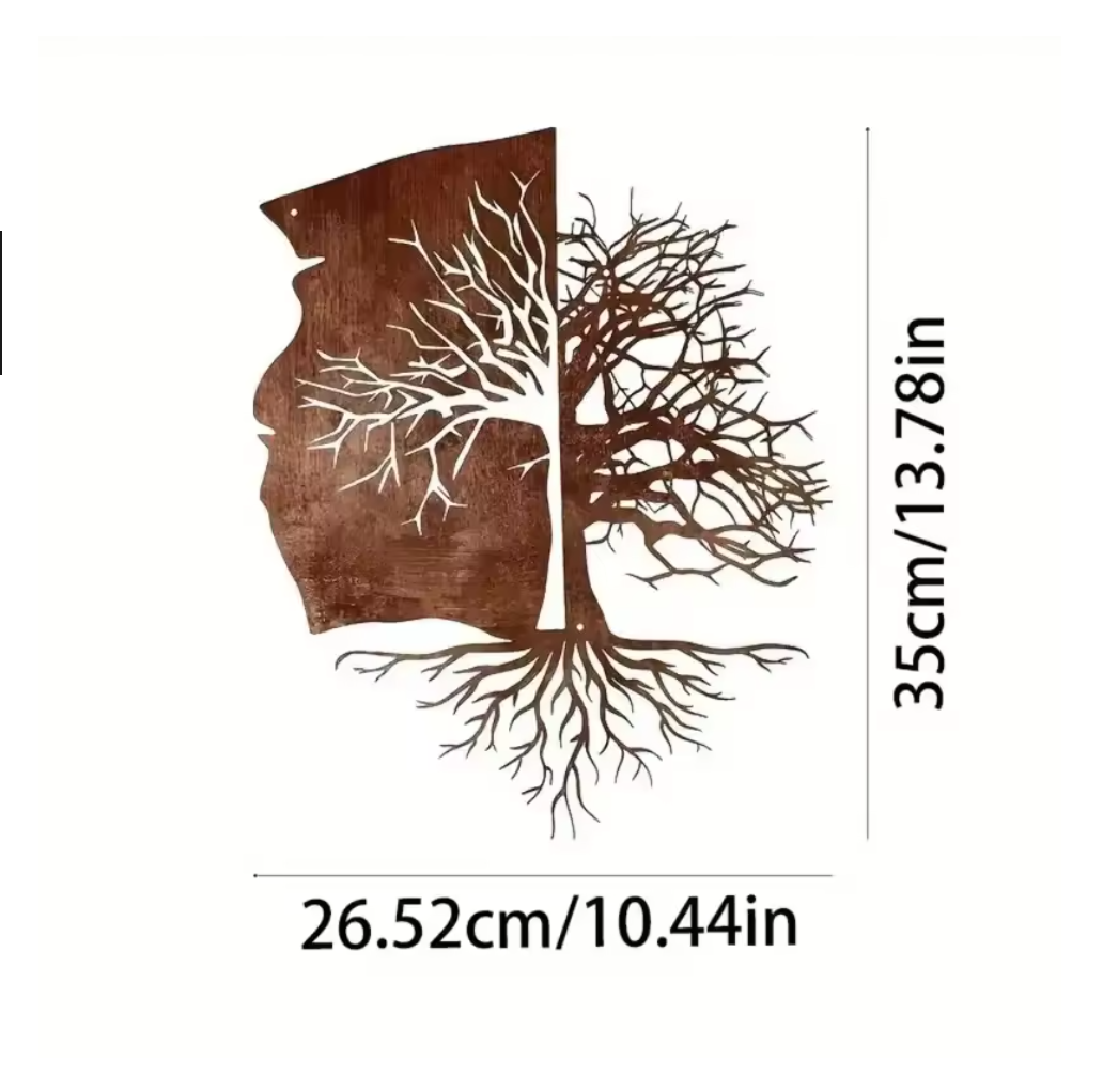 1Pc Rust Metal Tree of Life Wa - Review Home Decor recension och pris