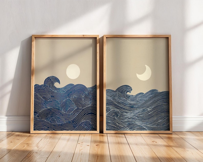 2pcs Japandi Minimalist Moon C - Home Decor Youtube recension och pris