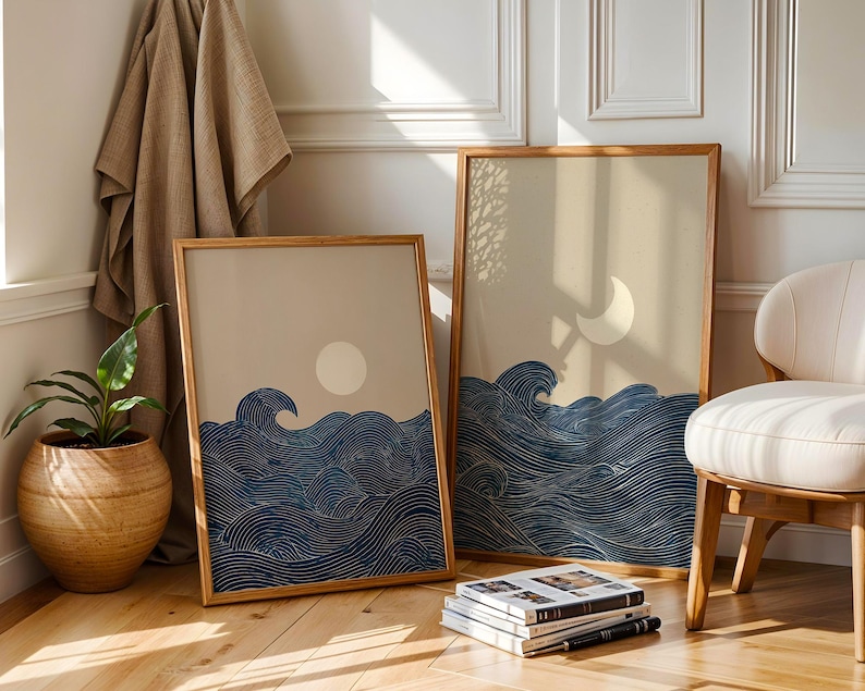 2pcs Japandi Minimalist Moon C - Home Decor Youtube recension och pris