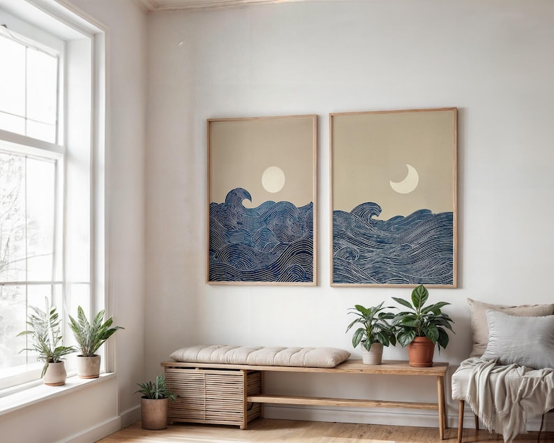 2pcs Japandi Minimalist Moon C - Home Decor Youtube recension och pris