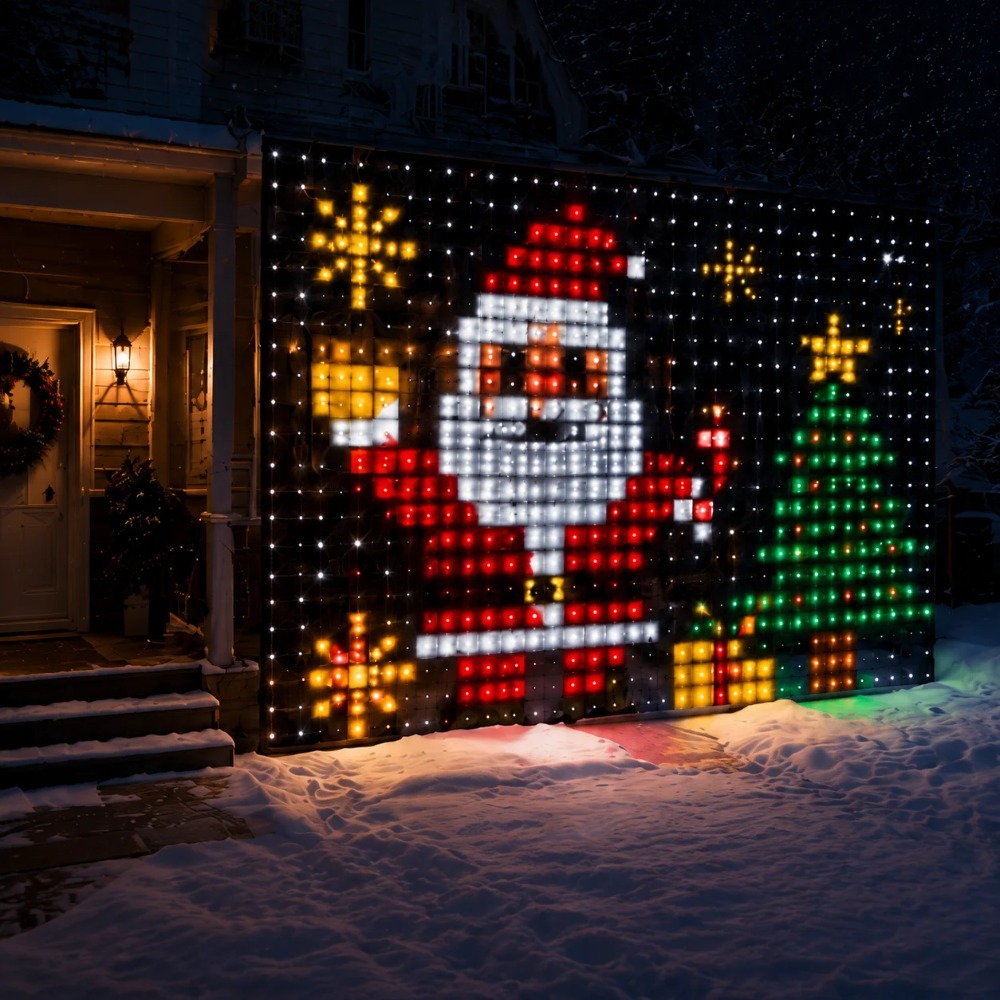 LED Pixel Curtain Lights Bluet - Home Decor App Free recension och pris