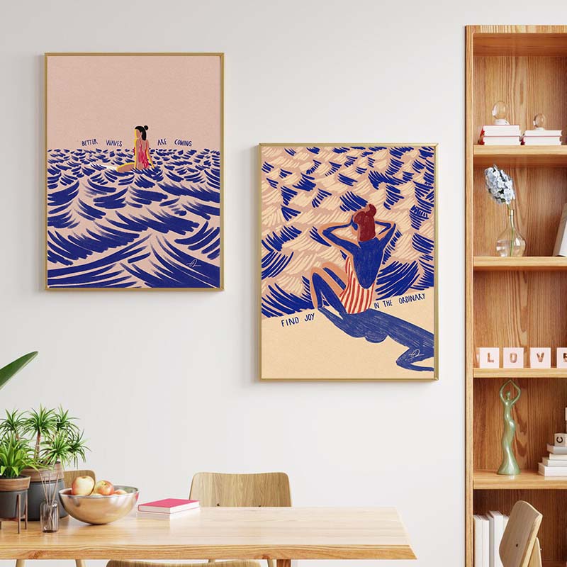 Nordic Minimalistic Art Surfin - Home Decor Youtube recension och pris