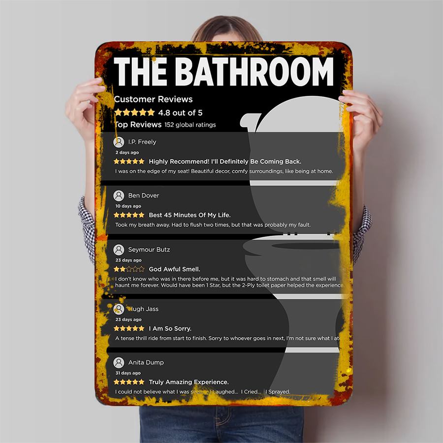 Funny Bathroom Customer Review - Review Home Decor recension och pris
