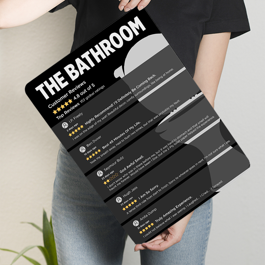 Funny Bathroom Customer Review - Review Home Decor recension och pris