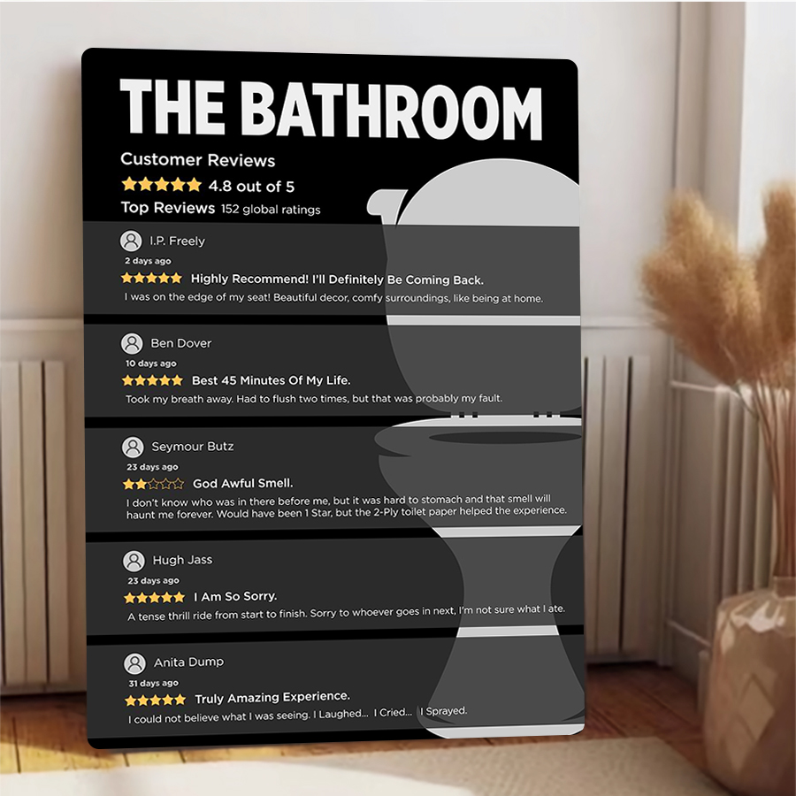 Funny Bathroom Customer Review - Review Home Decor recension och pris