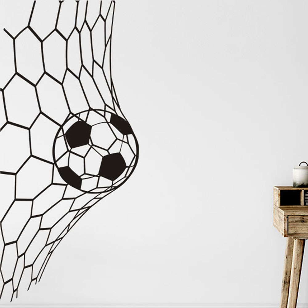 Large Soceer Goal Net Wall Sti - Home Decor Vinyl Flooring recension och pris