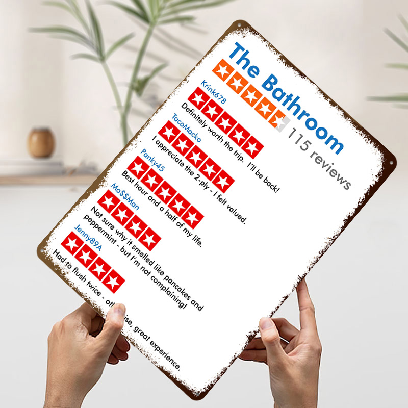 THE BATHROOM Funny Reviews Pri - Review Home Decor recension och pris