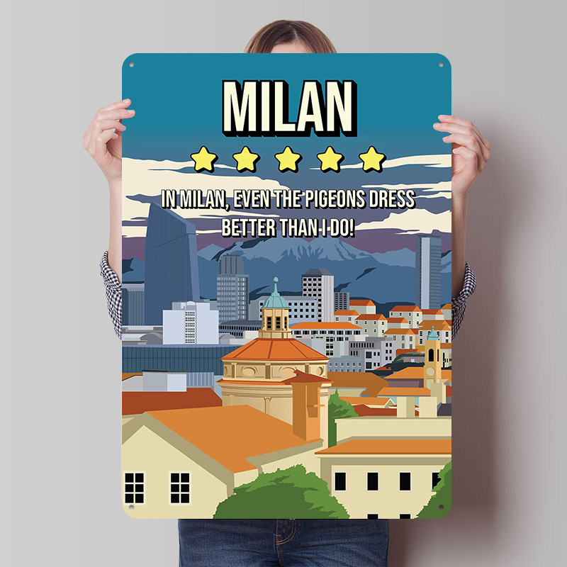 Milan Funny Review Cityscape T - Review Home Decor recension och pris