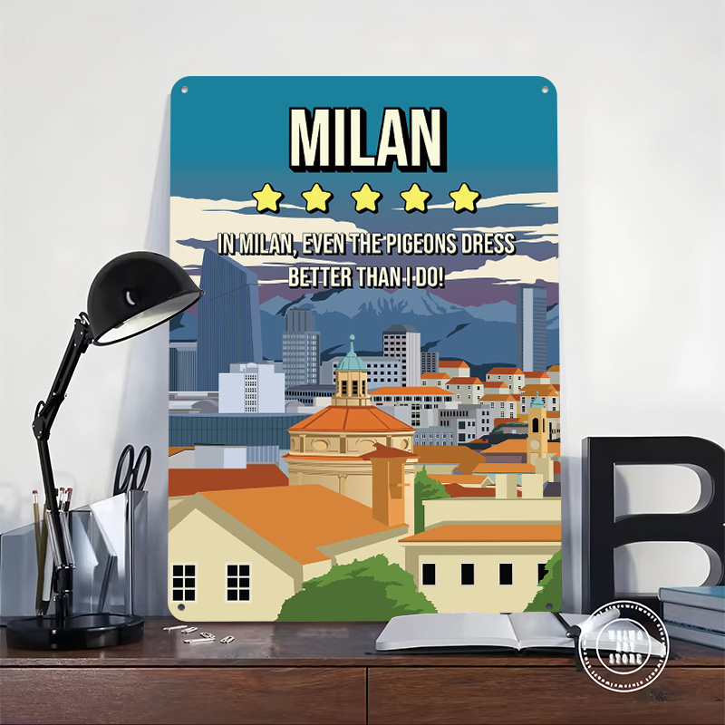 Milan Funny Review Cityscape T - Review Home Decor recension och pris