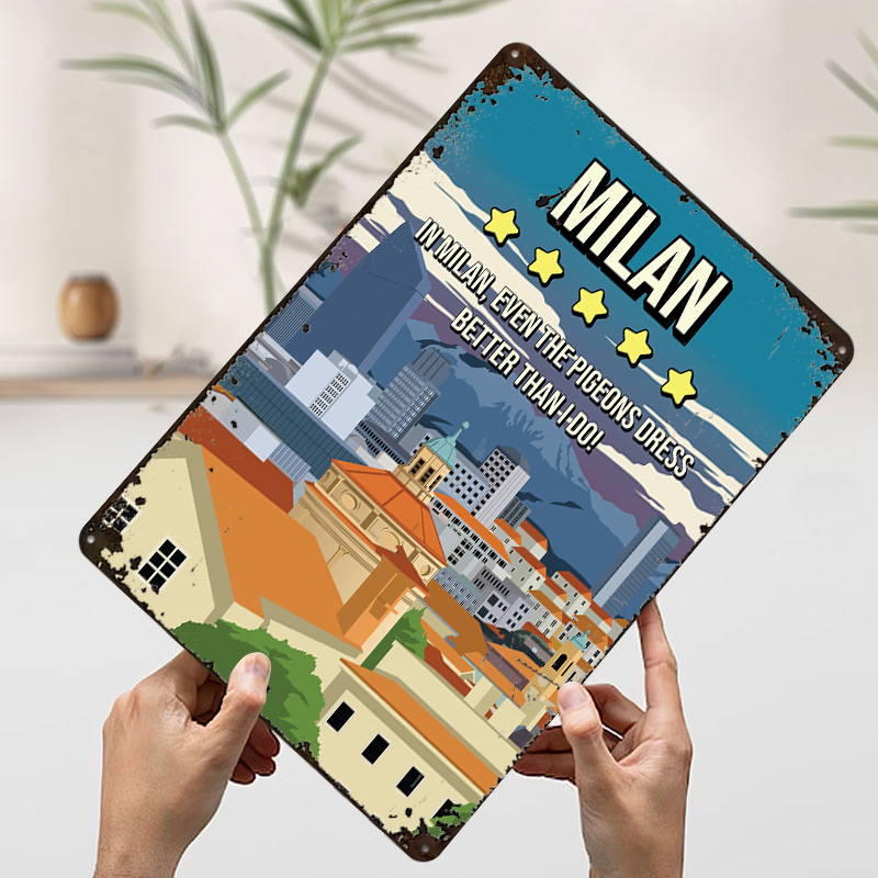 Milan Funny Review Cityscape T - Review Home Decor recension och pris