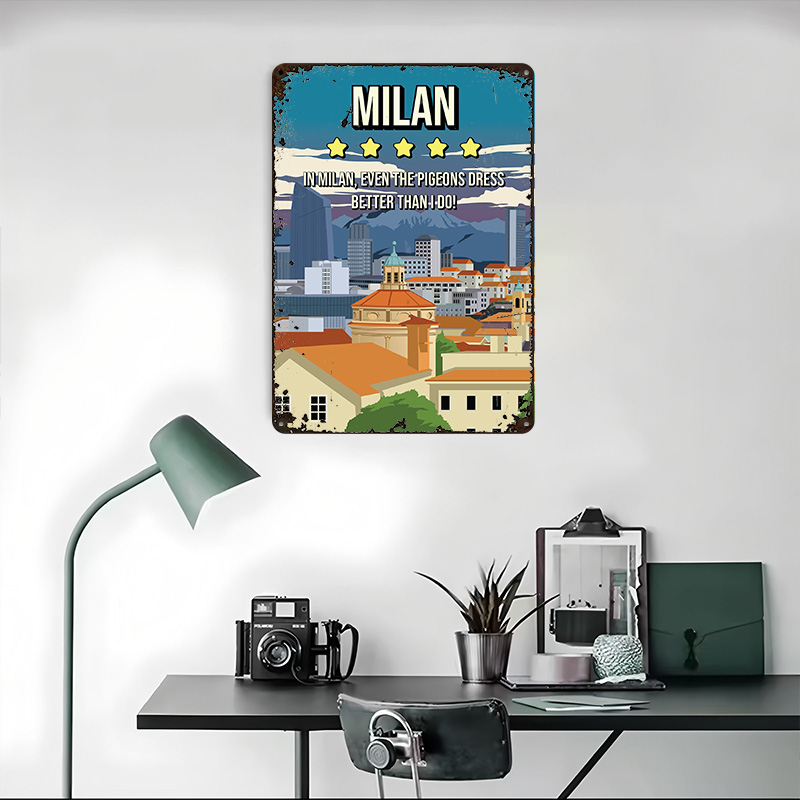 Milan Funny Review Cityscape T - Review Home Decor recension och pris