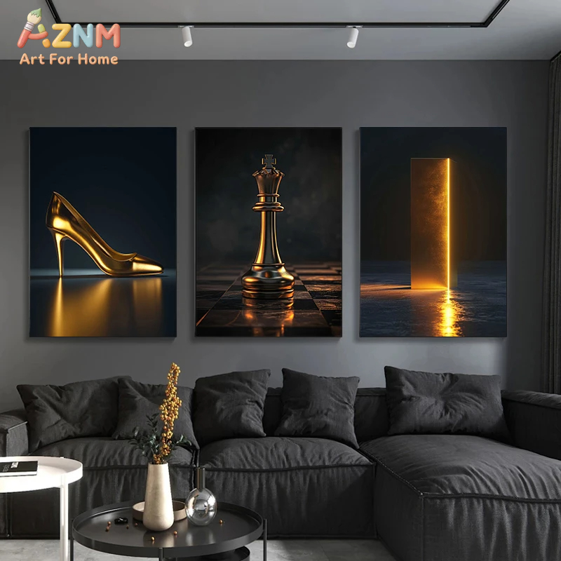 AZNM Luxury Gold Themed Framel - Home Decor Retailers recension och pris