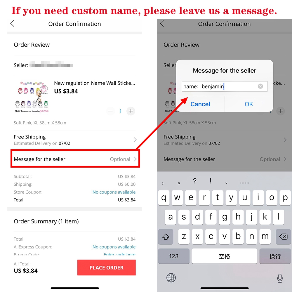 YOUR TEXT Vinyl Decal Sticker  - Home Decor Vinyl Flooring recension och pris