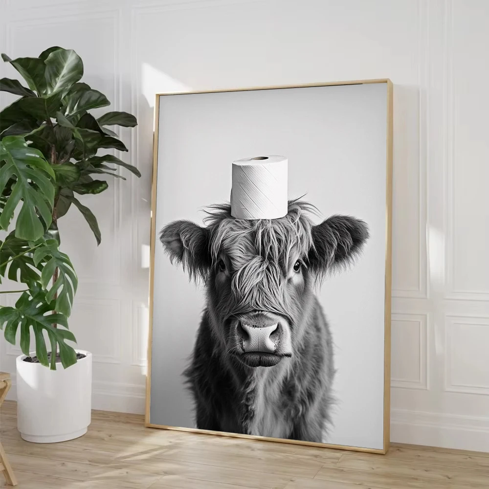 Highland Cow Otter Cat  Raccoo - Home Decor Scrap recension och pris