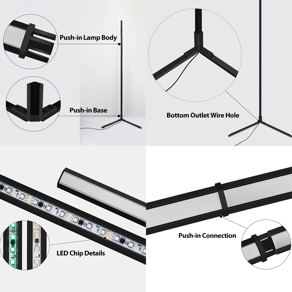 Tuya RGBIC LED Floor Lamp 180C - Home Decor App Free recension och pris