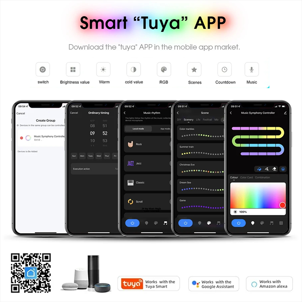 Tuya WiFi WS2811 RGBIC COB LED - Home Decor App Free recension och pris