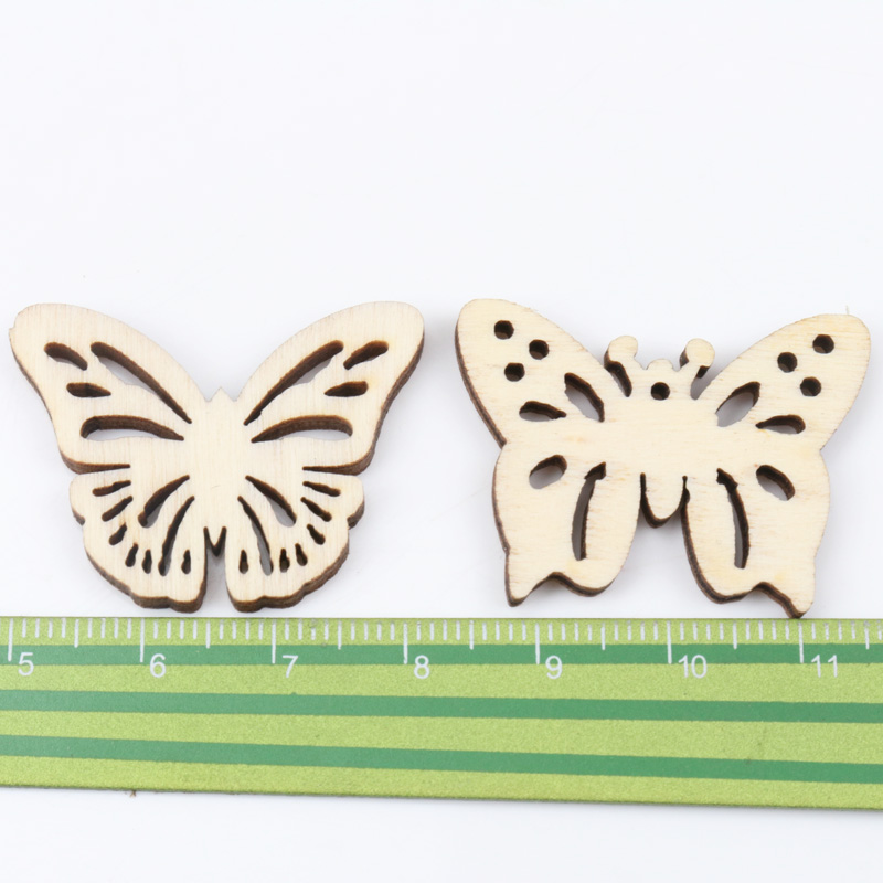 Natual Butterfly Pattern Woode - Home Decor Scrap recension och pris