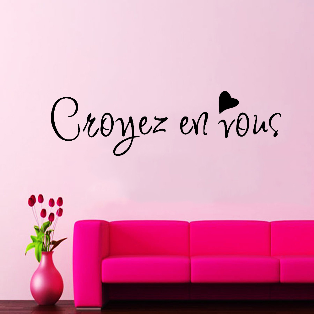 Wall Decals Believe In Yoursel - Home Decor Vinyl Flooring recension och pris