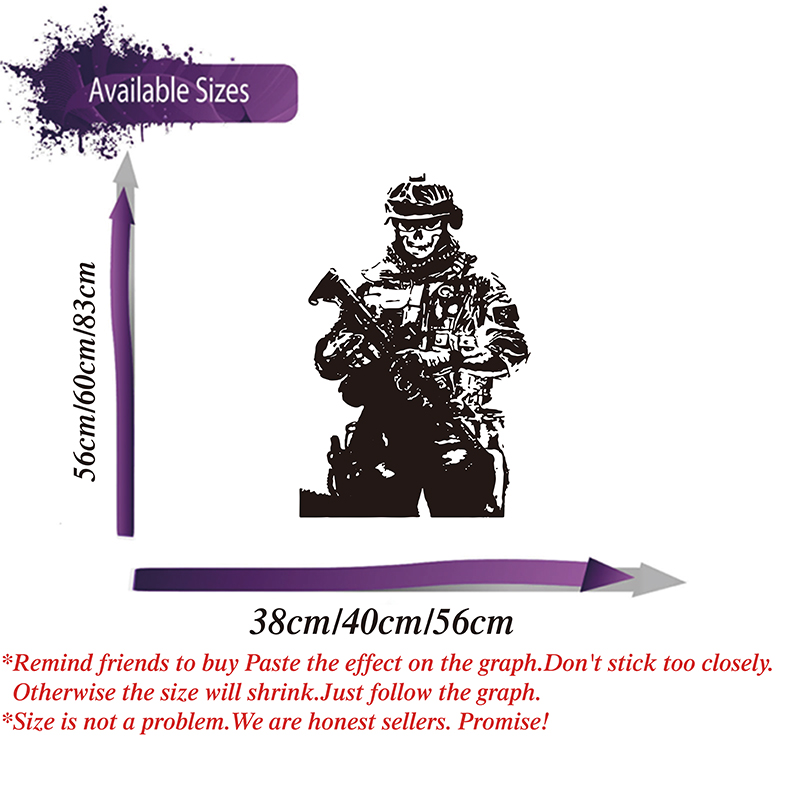 Solider Sniper Skull War Wall  - Home Decor Vinyl Flooring recension och pris