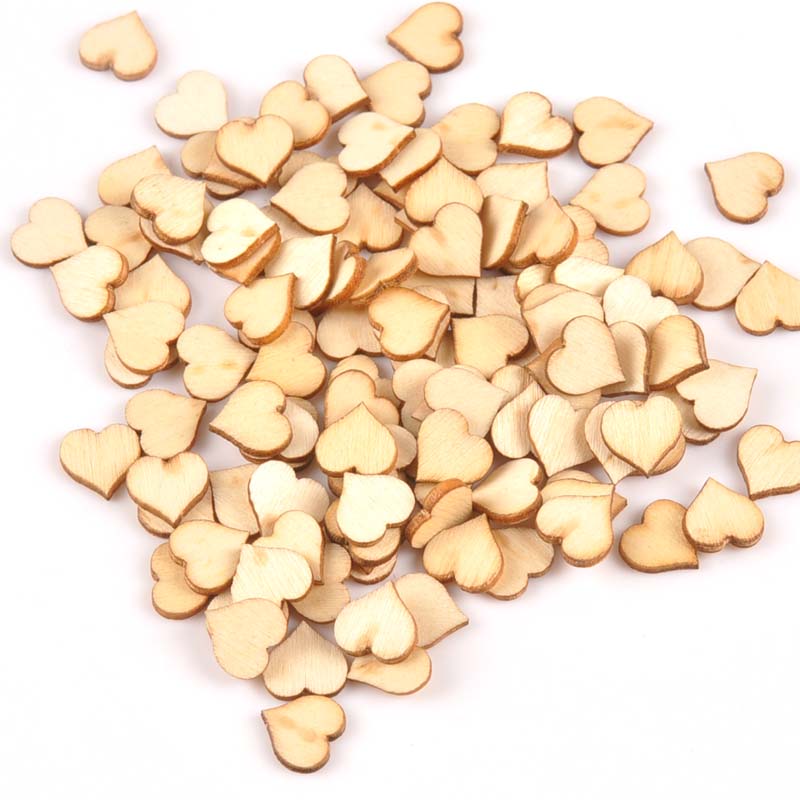 100pcs Mini Natural Heart patt - Home Decor Scrap recension och pris