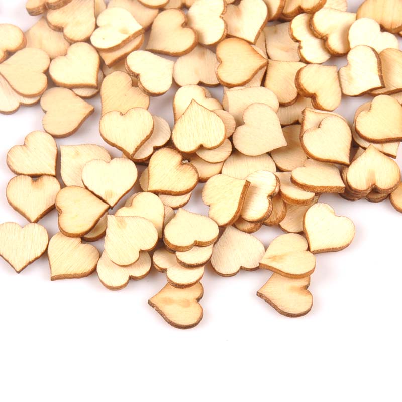100pcs Mini Natural Heart patt - Home Decor Scrap recension och pris