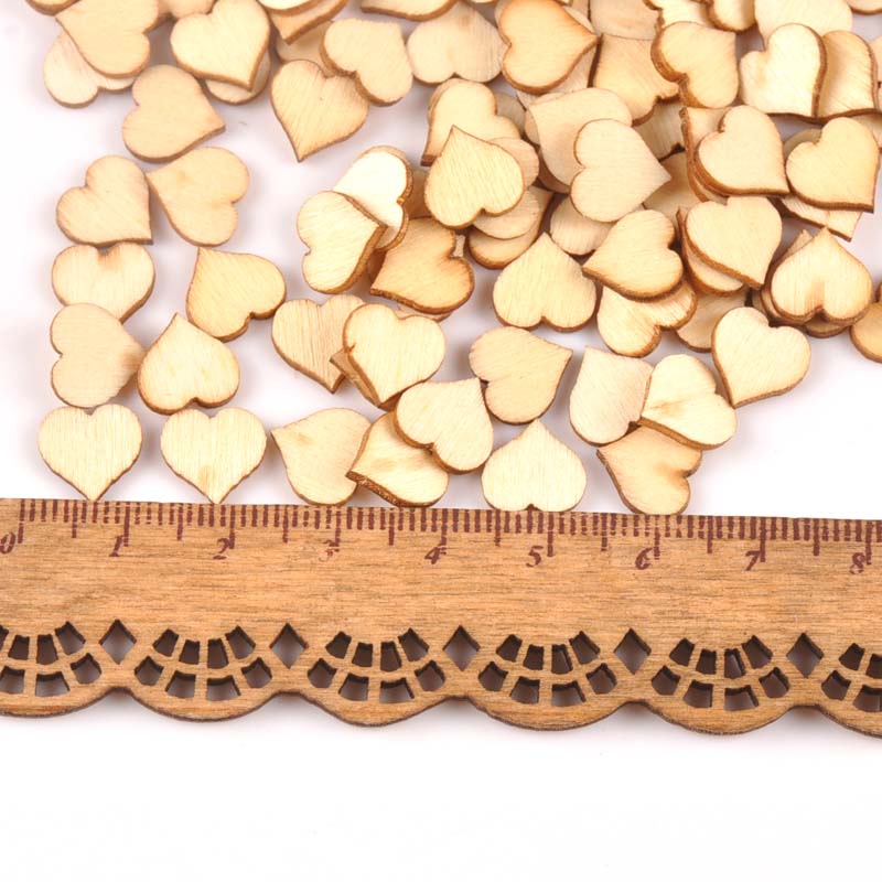 100pcs Mini Natural Heart patt - Home Decor Scrap recension och pris