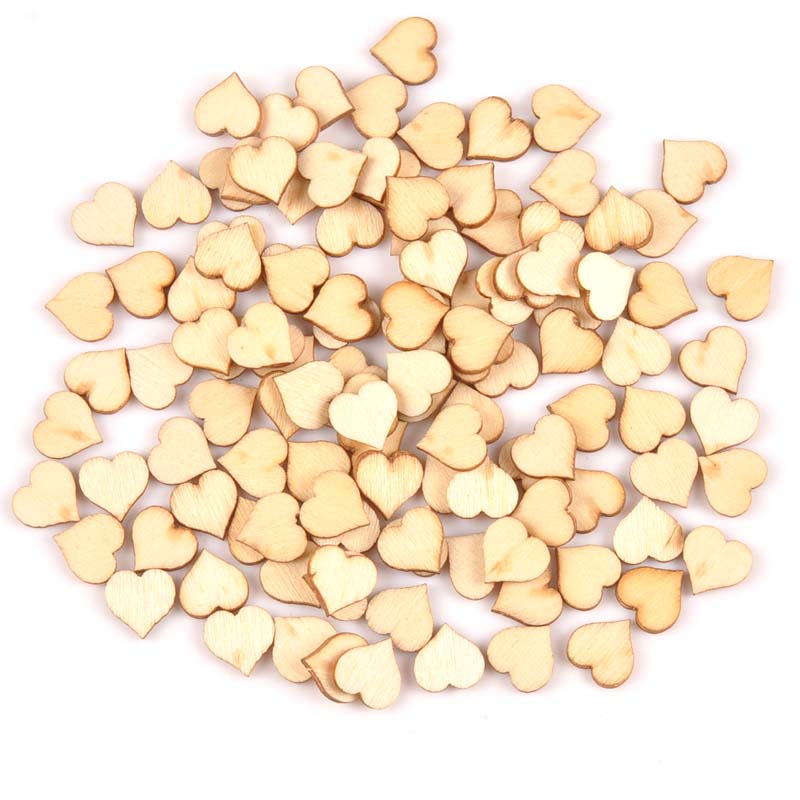 100pcs Mini Natural Heart patt - Home Decor Scrap recension och pris