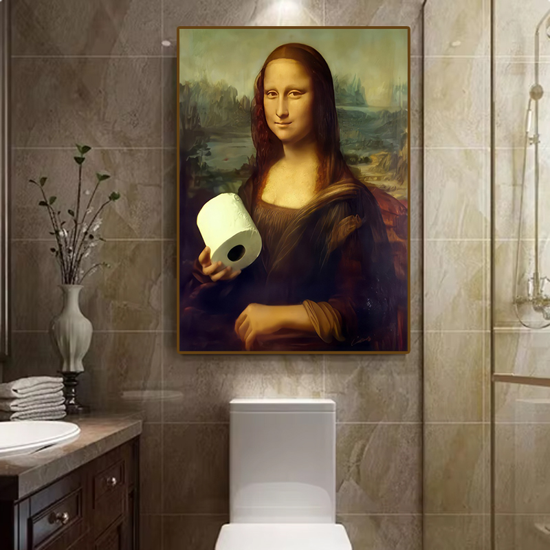 1pc Funny Abstract Bathroom To - Home Decor Youtube recension och pris