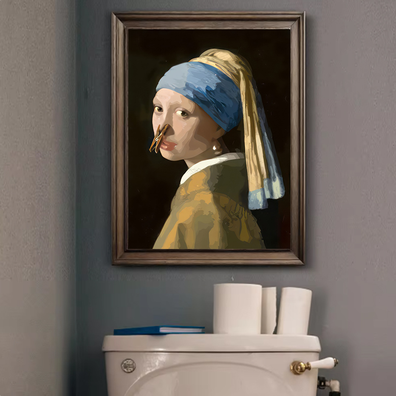 1pc Funny Abstract Bathroom To - Home Decor Youtube recension och pris