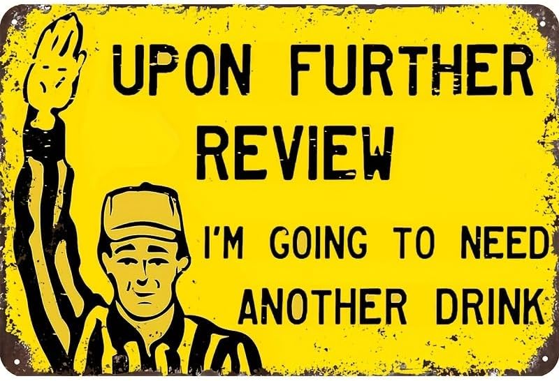 Funny Tin Football Sign for Ho - Review Home Decor recension och pris