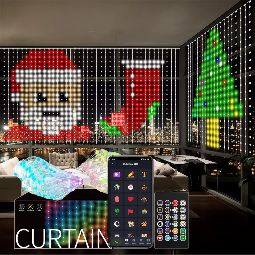 Smart RGB Pixel Curtain Lights - Home Decor App Free recension och pris