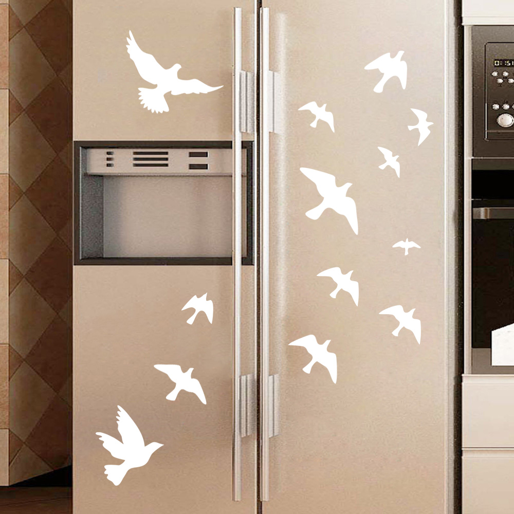 12Pcs/set Bird Wall Stickers H - Home Decor Vinyl Flooring recension och pris