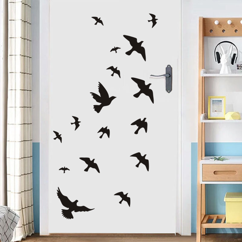 12Pcs/set Bird Wall Stickers H - Home Decor Vinyl Flooring recension och pris
