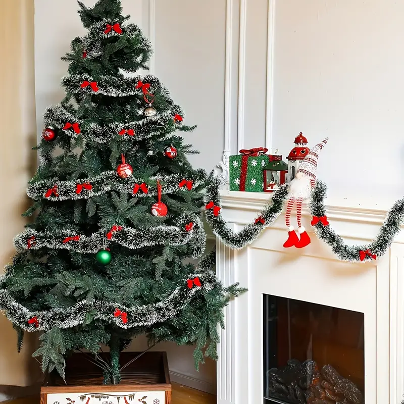 Christmas Bow Tinsel Ribbons G - Home Decor Scrap recension och pris